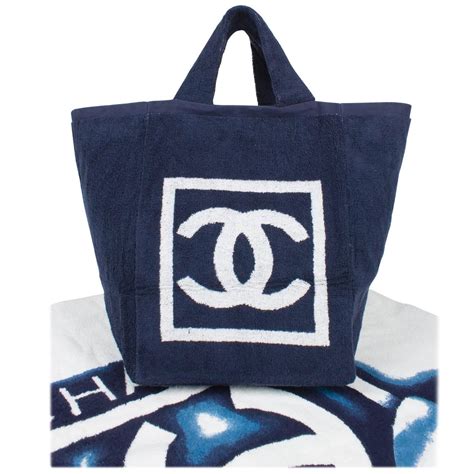 chanel beach show|chanel beach bag with towel.